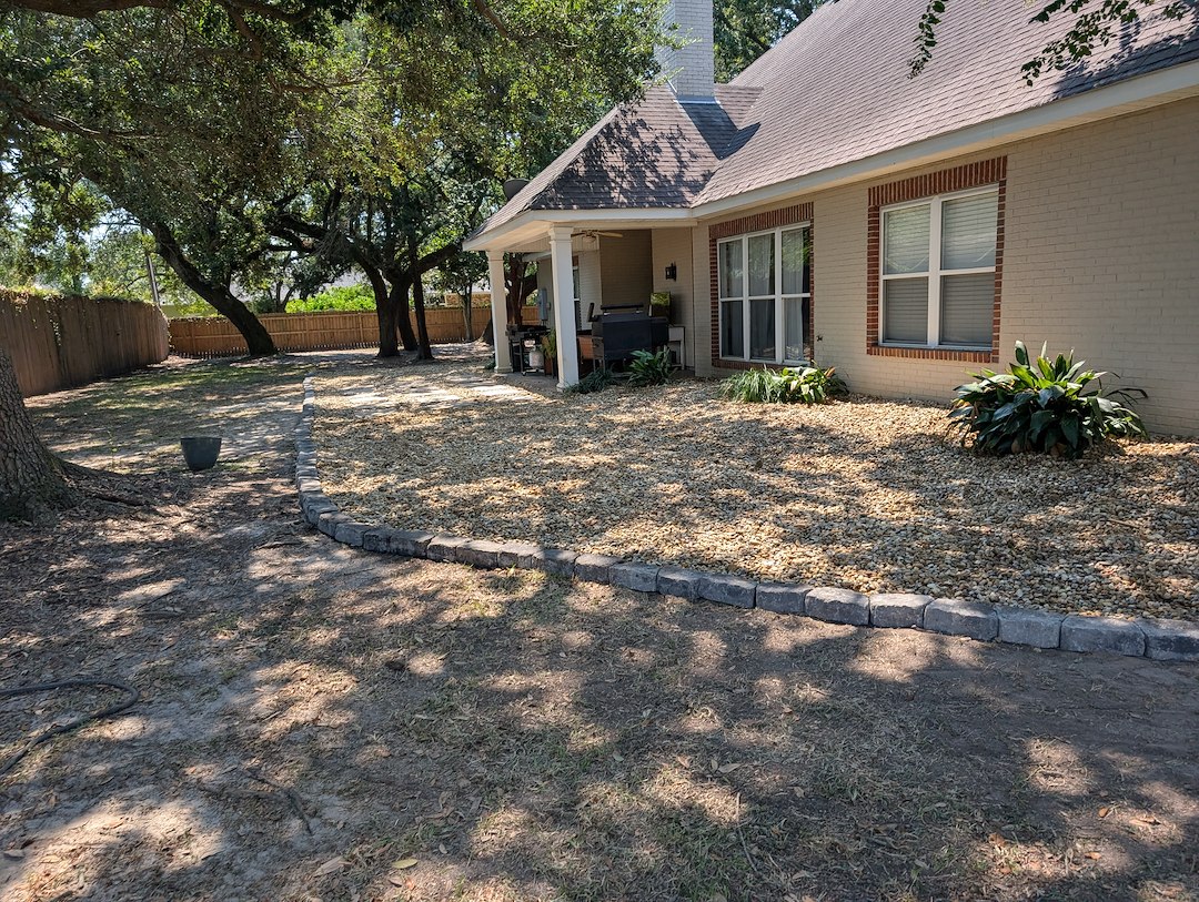 Landscaping Rock Bed in Ocean Springs
